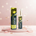 10ml floral amber perfume mist in a portable spray bottle.