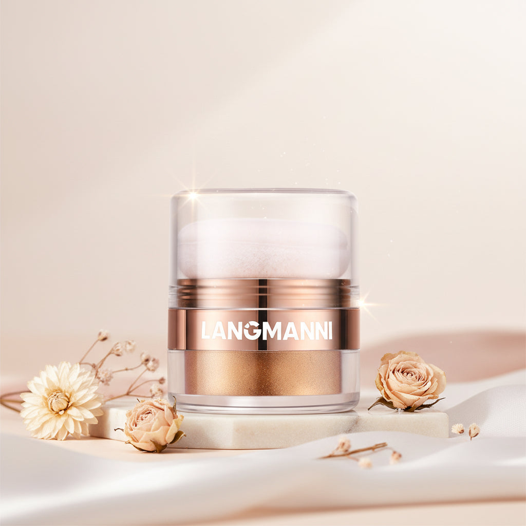 Buildable glow highlighter for face, eyes, and body.