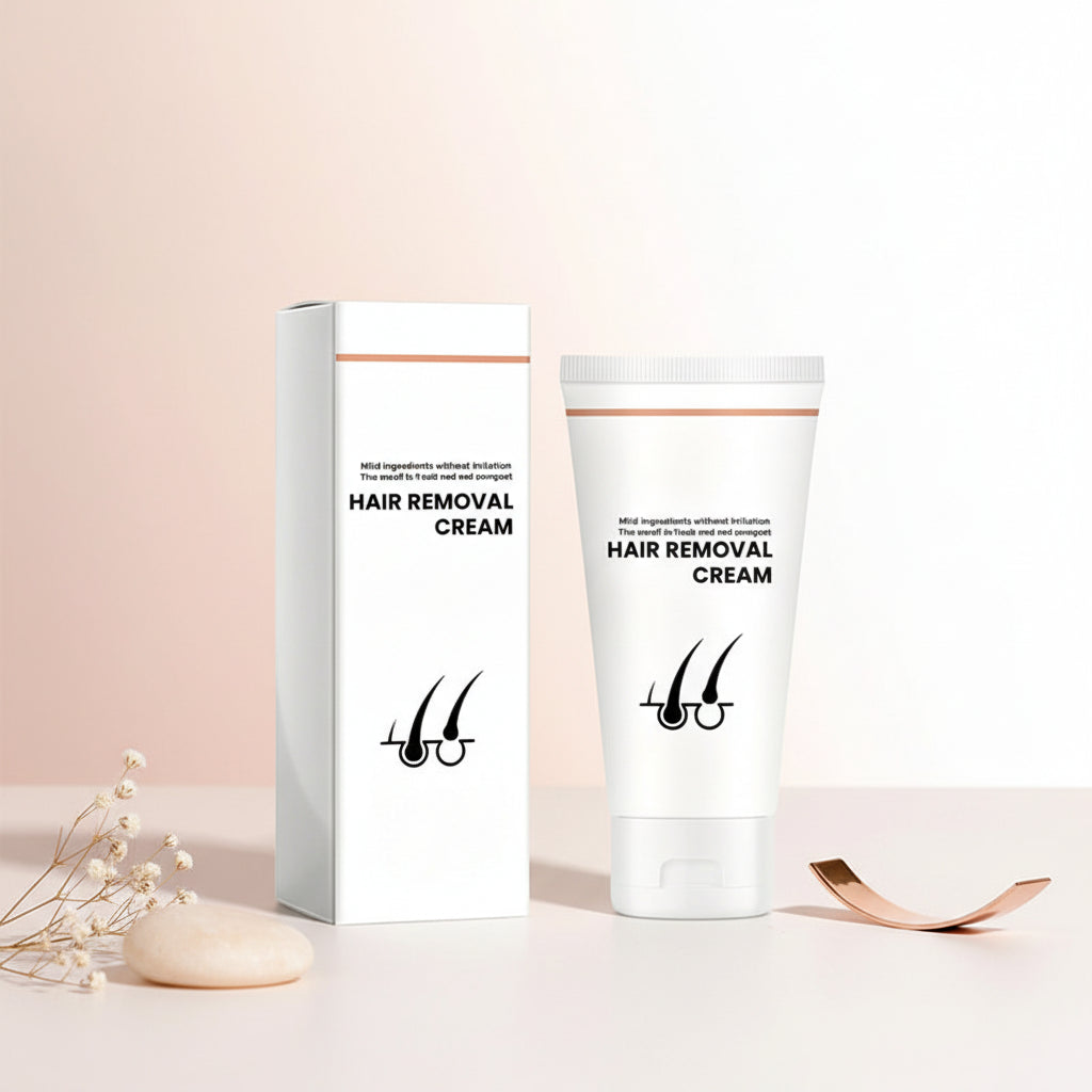 Gentle moisturizing hair removal cream for smooth-looking skin