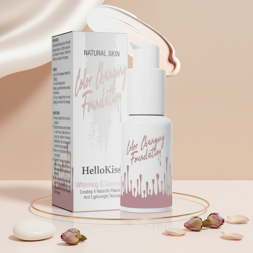 Warm-adapting liquid foundation for a seamless complexion.
