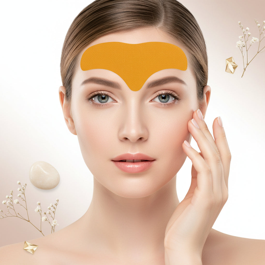 Fine-line care patches in skincare packaging.