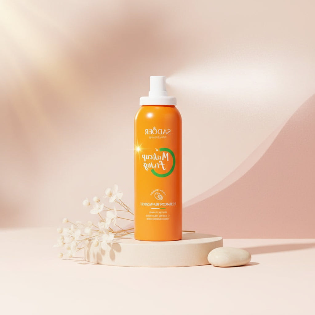 Lightweight facial makeup setting spray in a 150ml bottle.